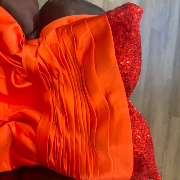 Orange Prom or Pageant Dress - Picture 6 of 7